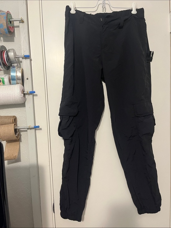 Ninth Hall Fundamentals Pants - Women's Black Cargo Jogger Pants with Utility Pockets